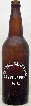 NATIONAL BREWING COMPANY EMBOSSED BEER BOTTLE