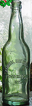 NATIONAL BREWING COMPANY EMBOSSED BEER BOTTLE