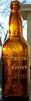 BETHESDA BREWERY EMBOSSED BEER BOTTLE