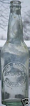 GEORGE RUDER BREWING COMPANY EMBOSSED BEER BOTTLE