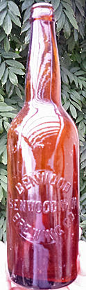 BENWOOD BREWING COMPANY EMBOSSED BEER BOTTLE