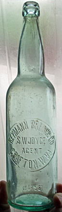 REYMANN BREWING COMPANY EMBOSSED BEER BOTTLE