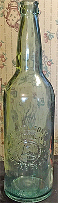 BELVIDERE BREWING COMPANY EMBOSSED BEER BOTTLE