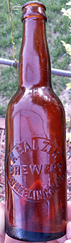 K. BALZER BREWERY EMBOSSED BEER BOTTLE