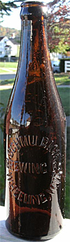 SCHMULBACH BREWING COMPANY EMBOSSED BEER BOTTLE