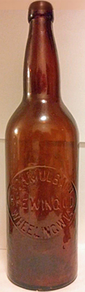 SCHMULBACH BREWING COMPANY EMBOSSED BEER BOTTLE