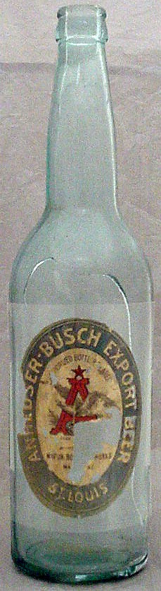 MACON BOTTLING WORKS MACON MISSOURI ANHEUSER BUSCH PAPER LABEL BOTTLE