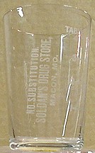 SODLAN'S DRUG STORE MEASURING DOSE GLASS